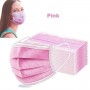 Acoperitor facial de uz in colectivitate cu 3 pliuri si 3 straturi, 5 bucati M004 Roz
